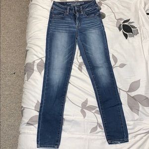 AMERICAN EAGLE HI RISE JEGGINGS SIZE 0 SHORT